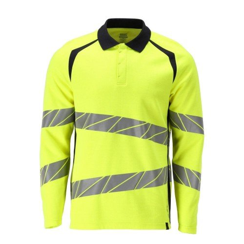 Mascot Accelerate Multisafe 21383 Polo Shirt Hi-Vis Yellow