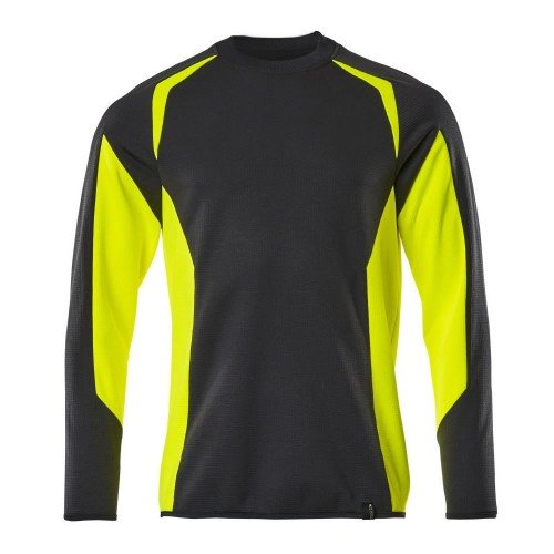 Mascot Accelerate Safe 22084 Sweatshirt Black Hi-Vis Yellow