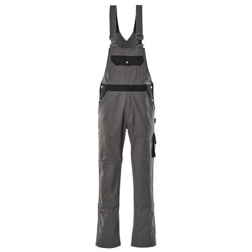 Mascot Image Monza Bib & Brace With Kneepad Pockets - Anthracite/black