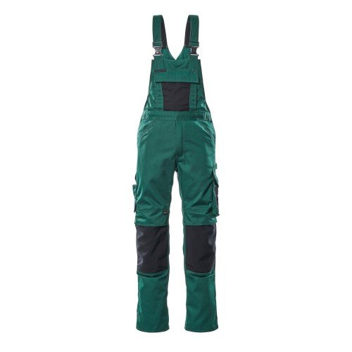 Mascot Safe Unique Augsburg Bib & Brace With Kneepad Pockets - Green/black Mascot Safe Unique Augsburg Bib & Brace With Kneepad Pockets - Green/black