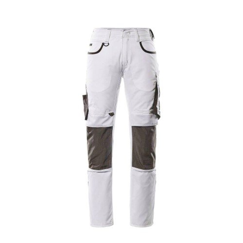Mascot Unique 13079 Trousers With Kneepad Pockets White Dark Anthracite Mascot Unique 13079 Trousers With Kneepad Pockets White Dark Anthracite