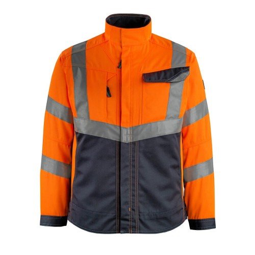 Mascot Safe Supreme Oxford Jacket - Hi-vis Orange Dark Navy Mascot Safe Supreme Oxford Jacket - Hi-vis Orange Dark Navy