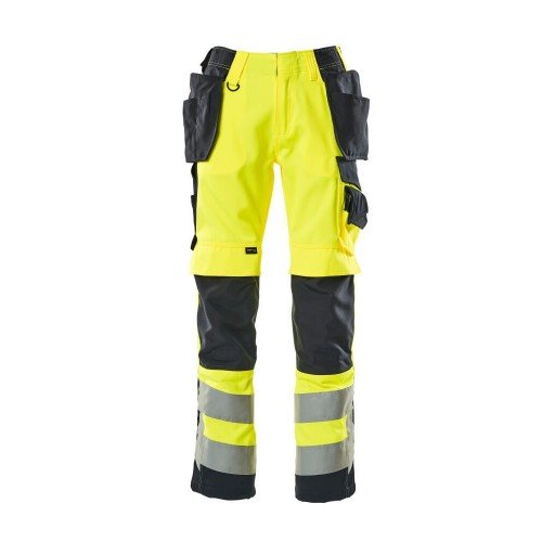Mascot Wigan Safe Supreme 15531 Trousers With Holster Pockets Yellow Dark Navy Mascot Wigan Safe Supreme 15531 Trousers With Holster Pockets Yellow Dark Navy