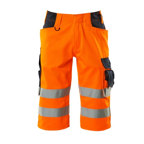 Mascot Safe Supreme Luton 3/4 Length Pants - Hi-vis Orange/dark Navy