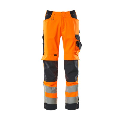 Mascot Kendal Safe Supreme 15579 Trousers With Kneepad Pockets Orange Dark Navy Mascot Kendal Safe Supreme 15579 Trousers With Kneepad Pockets Orange Dark Navy
