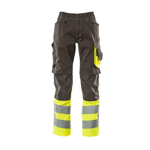 Mascot Leeds Safe Supreme 15679 Trousers With Kneepad Pockets Dark Anthracite Yellow Mascot Leeds Safe Supreme 15679 Trousers With Kneepad Pockets Dark Anthracite Yellow