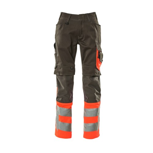 Mascot Leeds Safe Supreme 15679 Trousers With Kneepad Pockets Dark Anthracite Red Mascot Leeds Safe Supreme 15679 Trousers With Kneepad Pockets Dark Anthracite Red