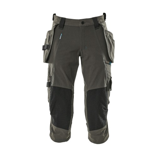 Mascot Advanced 17049 3/4 Length Pants With Kneepad Pockets And Holster Pockets - Dark Anthracite