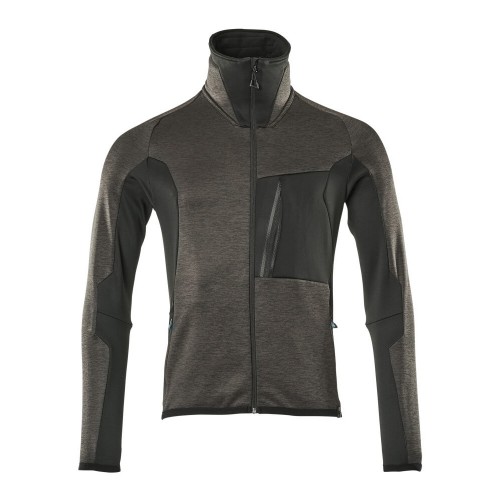 Mascot Advanced 17103 Fleece Jumper With Zipper Dark Anthracite Black