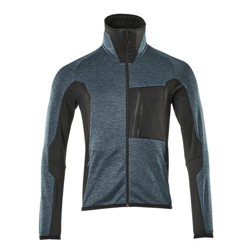 Mascot Advanced 17103 Fleece Jumper With Zipper Dark Petroleum Black