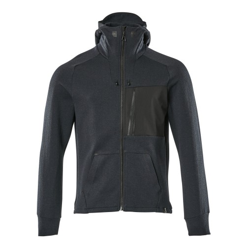 Mascot Advanced 17384 Hoodie With Zipper Dark Navy Black Mascot Advanced 17384 Hoodie With Zipper Dark Navy Black
