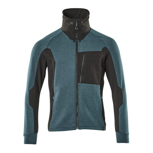 Mascot Advanced 17484 Sweatshirt With Zipper Dark Petroleum Black Mascot Advanced 17484 Sweatshirt With Zipper Dark Petroleum Black