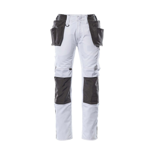 Mascot Unique 17631 Trousers With Kneepad Pockets And Holster Pockets White Dark Anthracite Mascot Unique 17631 Trousers With Kneepad Pockets And Holster Pockets White Dark Anthracite