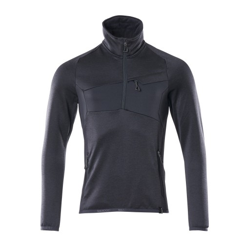 Mascot Accelerate 18003 Fleece Jumper With Half Zip Dark Navy