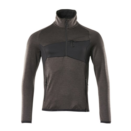 Mascot Accelerate 18003 Fleece Jumper With Half Zip Dark Anthracite Black Mascot Accelerate 18003 Fleece Jumper With Half Zip Dark Anthracite Black