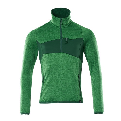 Mascot Accelerate 18003 Fleece Jumper With Half Zip - Grass Green/green Mascot Accelerate 18003 Fleece Jumper With Half Zip - Grass Green/green