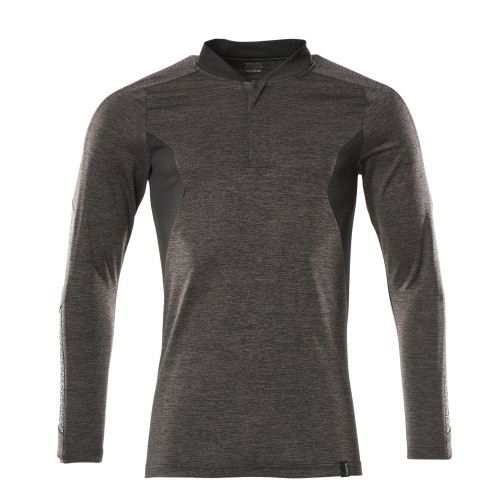 Mascot Accelerate 18081 Polo Shirt Long-sleeved Dark Anthracite Flecked Black Mascot Accelerate 18081 Polo Shirt Long-sleeved Dark Anthracite Flecked Black