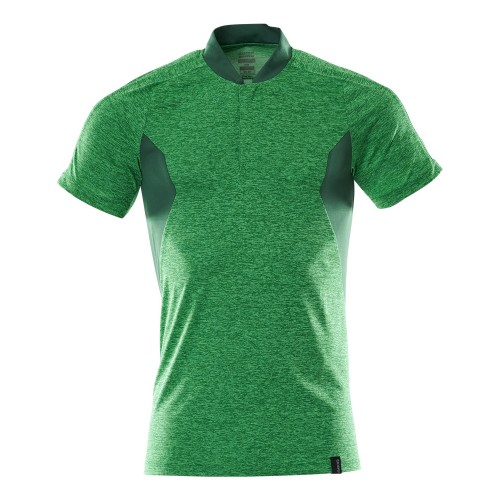 Mascot Accelerate Coolmax Pro Polo Shirt Grass Green Flecked Green