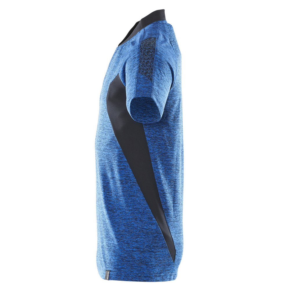 Mascot Accelerate Coolmax Pro Polo Shirt Azure Blue Flecked Dark Navy