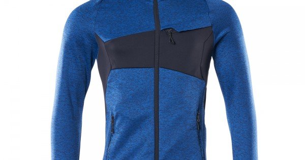E.r⑅ Mascot Accelerate 18103 Fleece Jumper With Zipper Azure Blue Dark Navy