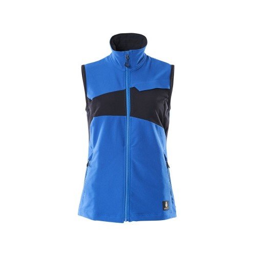Mascot Accelerate 18375 Gilet Ladies Fit Azure Blue Dark Navy