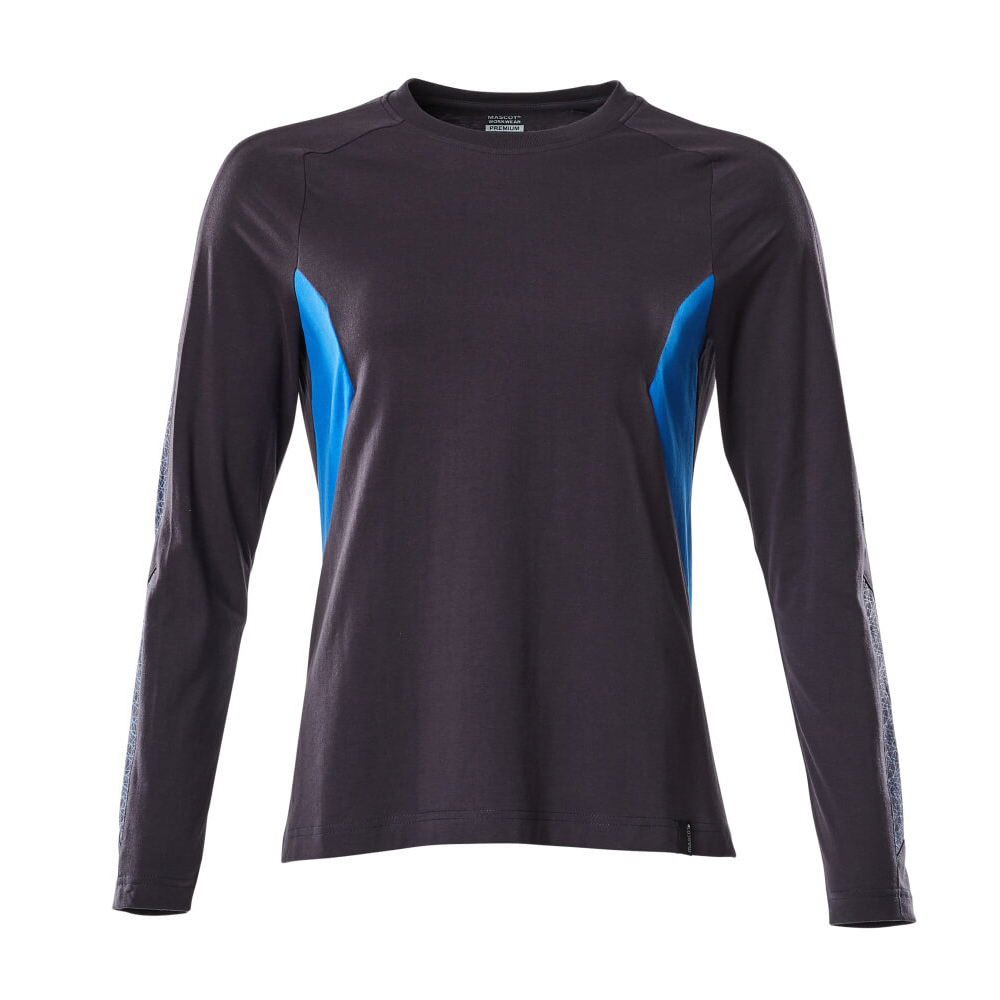 Mascot Accelerate 18391 Ladies Fit T-shirt, long Sleeved Dark Navy Azure Blue