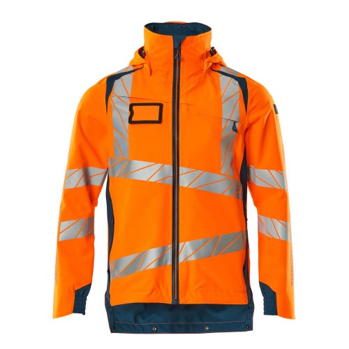 Mascot Accelerate Safe 19001 Outer Shell Jacket Hi Vis Orange Dark Petroleum 