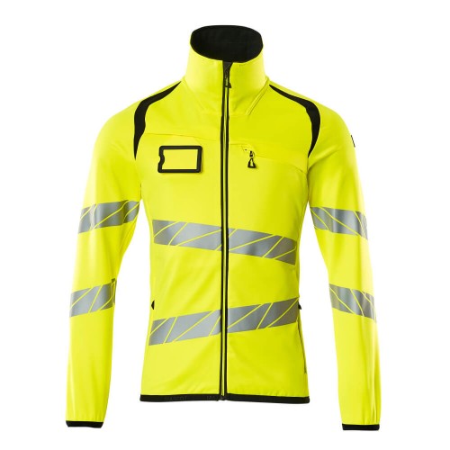 Mascot Accelerate Safe 19103 Fleece Jumper With Zipper Hi Vis Yellow Black Mascot Accelerate Safe 19103 Fleece Jumper With Zipper Hi Vis Yellow Black