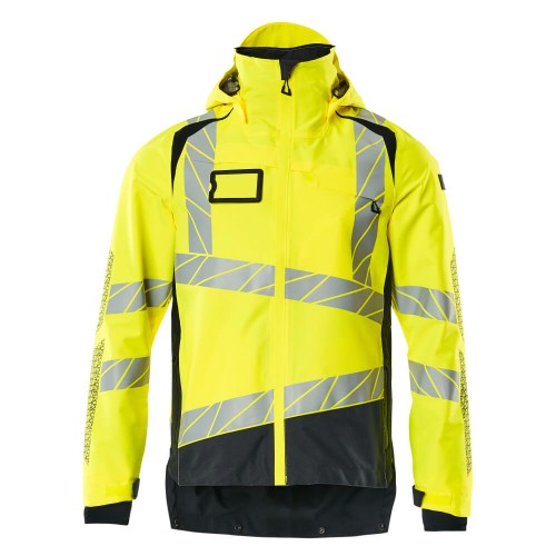 Mascot Accelerate Safe 19301 Outer Shell Jacket Hi Vis Yellow Dark Navy