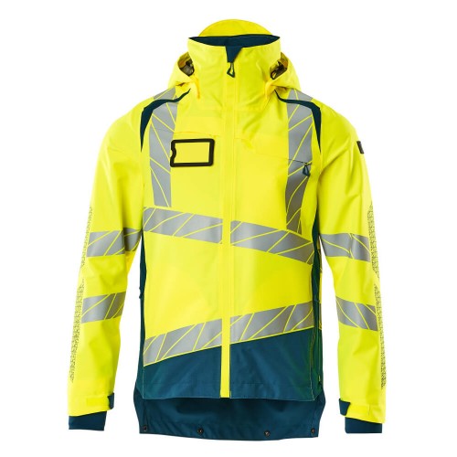 Mascot Accelerate Safe 19301 Outer Shell Jacket Hi Vis Yellow Dark Petroleum 
