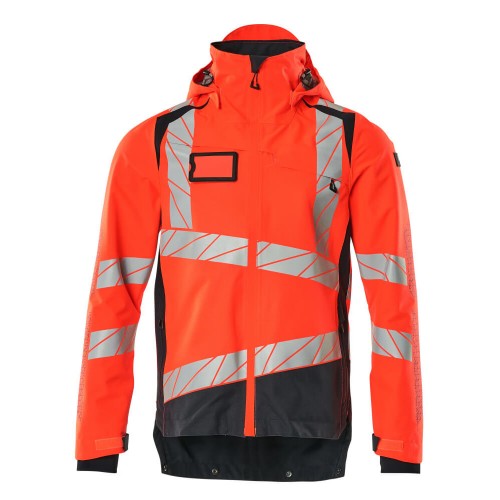Mascot Accelerate Safe 19301 Outer Shell Jacket Hi Vis Red Dark Navy