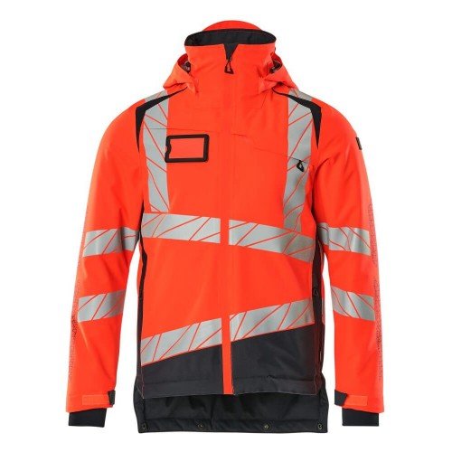Mascot Accelerate Safe 19335 Winter Jacket Hi Vis Red Dark Navy 