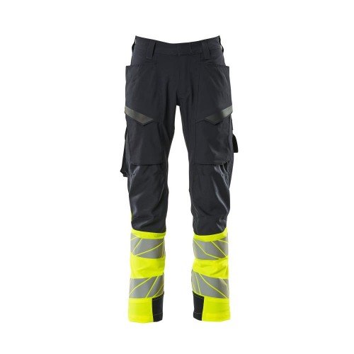 Mascot Accelerate Safe 19379 Trousers With Thigh Pockets Navy/Hi-Vis Yellow Mascot Accelerate Safe 19379 Trousers With Thigh Pockets Navy/Hi-Vis Yellow
