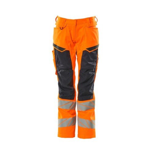 Mascot Accelerate Safe 19578 Trousers Kneepad Pockets Hi-Vis Orange Navy