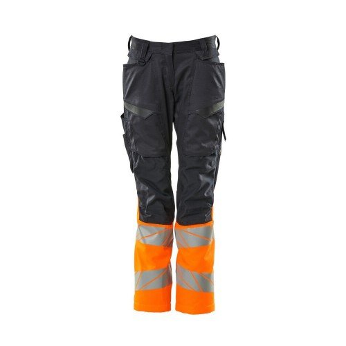 Mascot Accelerate Safe 19678 Ladies Fit Trousers Navy Hi-Vis Orange