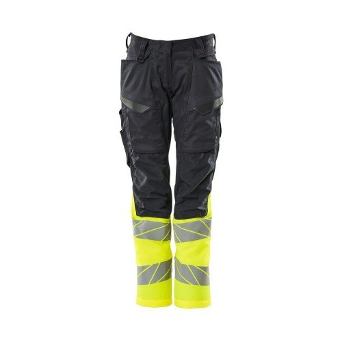Mascot Accelerate Safe 19678 Ladies Fit Trousers Navy Hi-Vis Yellow