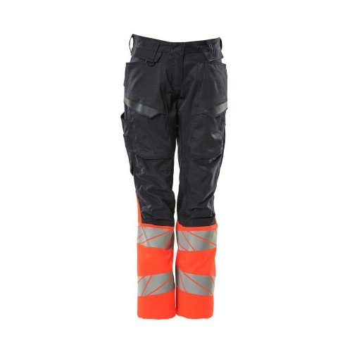 Mascot Accelerate Safe 19678 Ladies Fit Trousers Navy Hi-Vis Red