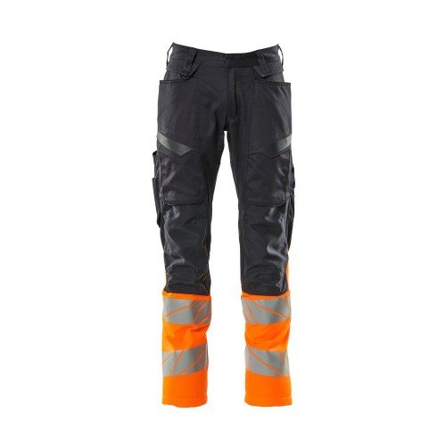 Mascot Accelerate 19679 Trousers Kneepad Pockets Dark Navy Hi-Vis Orange Mascot Accelerate 19679 Trousers Kneepad Pockets Dark Navy Hi-Vis Orange