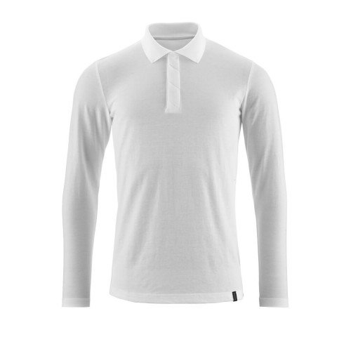 Mascot Crossover Prowash Polo Shirt Long-sleeved White Mascot Crossover Prowash Polo Shirt Long-sleeved White