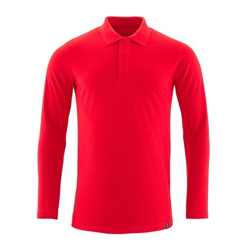 Mascot Crossover Prowash Polo Shirt Long-sleeved Traffic Red Mascot Crossover Prowash Polo Shirt Long-sleeved Traffic Red