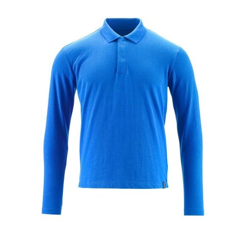 Mascot Crossover Prowash Polo Shirt Long-sleeved Azure Blue Mascot Crossover Prowash Polo Shirt Long-sleeved Azure Blue