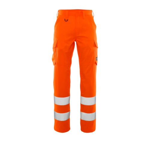Mascot Safe Light 20859 Hi Vis Trousers with Thigh Pockets Orange