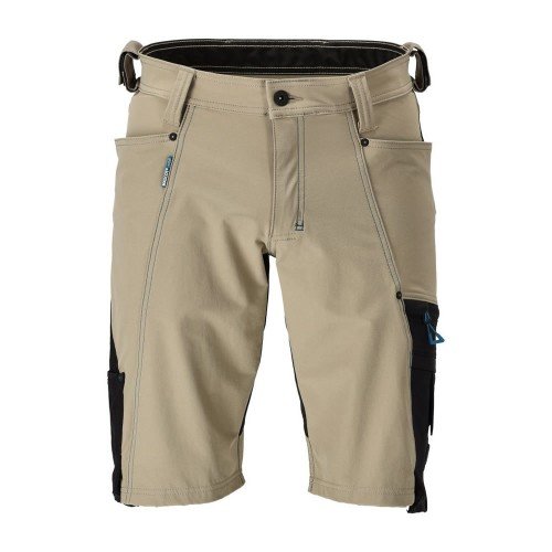 Mascot Advanced 23149 Stretch Shorts Light Khaki Black Mascot Advanced 23149 Stretch Shorts Light Khaki Black