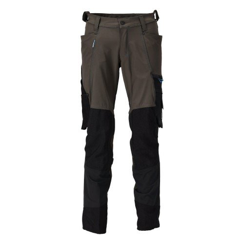 Mascot Customized 23179 Stretch Trousers Dark Anthracite / Black