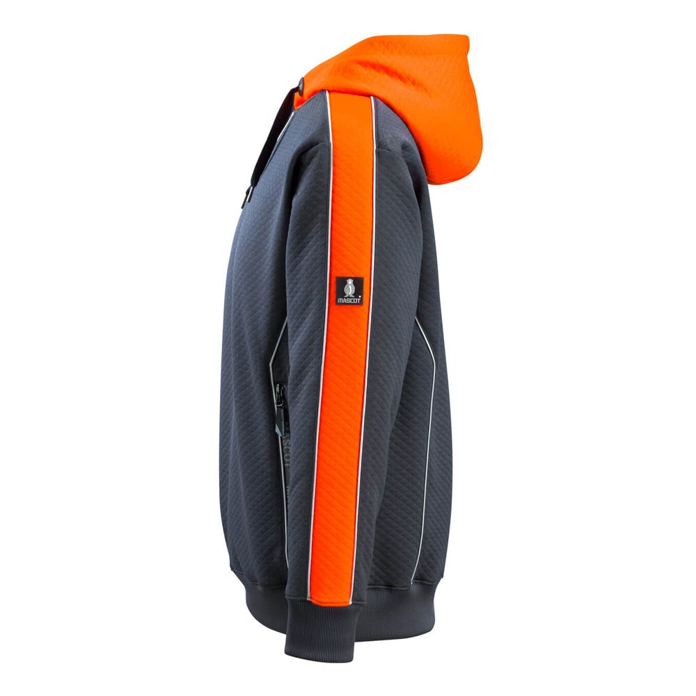 Mascot Hardwear 50124 Hoodie Dark Navy Hi-Vis Orange