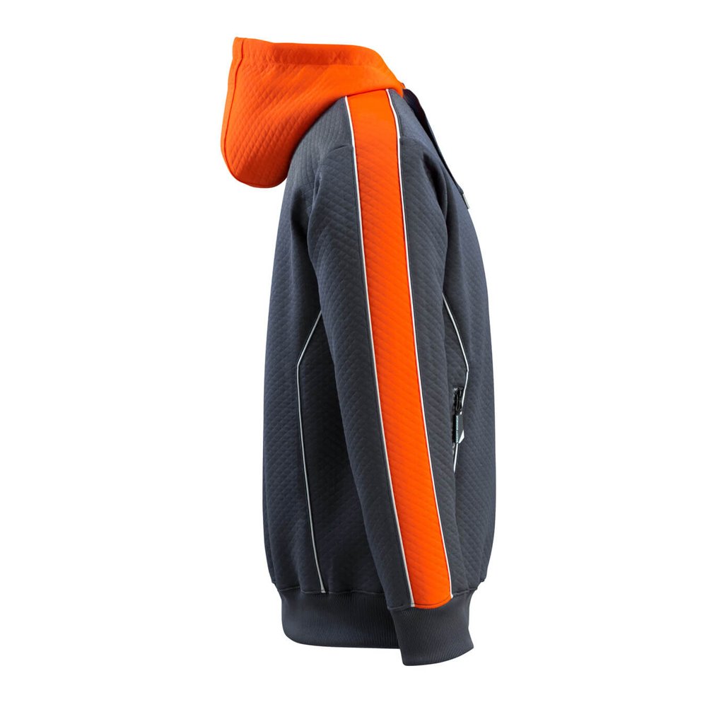 Mascot Hardwear 50124 Hoodie Dark Navy Hi-Vis Orange