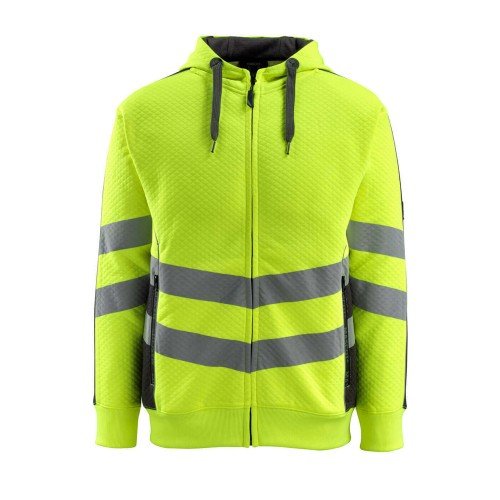 Mascot Coby Safe Supreme 50138 Hi Vis Hoodie with Zipper Yellow Black Mascot Coby Safe Supreme 50138 Hi Vis Hoodie with Zipper Yellow Black