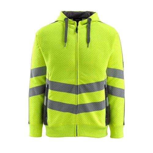 Mascot Coby Safe Supreme 50138 Hi Vis Hoodie with Zipper Yellow Dark Anthracite Mascot Coby Safe Supreme 50138 Hi Vis Hoodie with Zipper Yellow Dark Anthracite