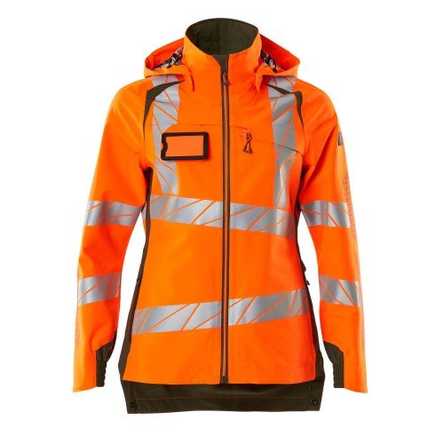 Mascot Accelerate 19011 Ladies Fit Outer Shell Jacket Hi Vis Orange Moss Green Mascot Accelerate 19011 Ladies Fit Outer Shell Jacket Hi Vis Orange Moss Green