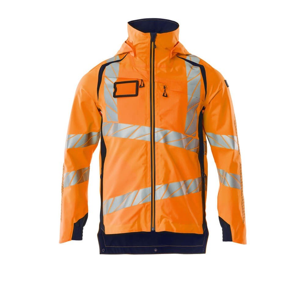 Mascot Accelerate Safe 19001 Outer Shell Jacket Hi Vis Orange Dark Navy Mascot Accelerate Safe 19001 Outer Shell Jacket Hi Vis Orange Dark Navy